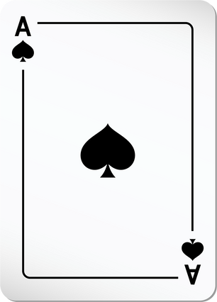 Ace of spades - playing card illustration